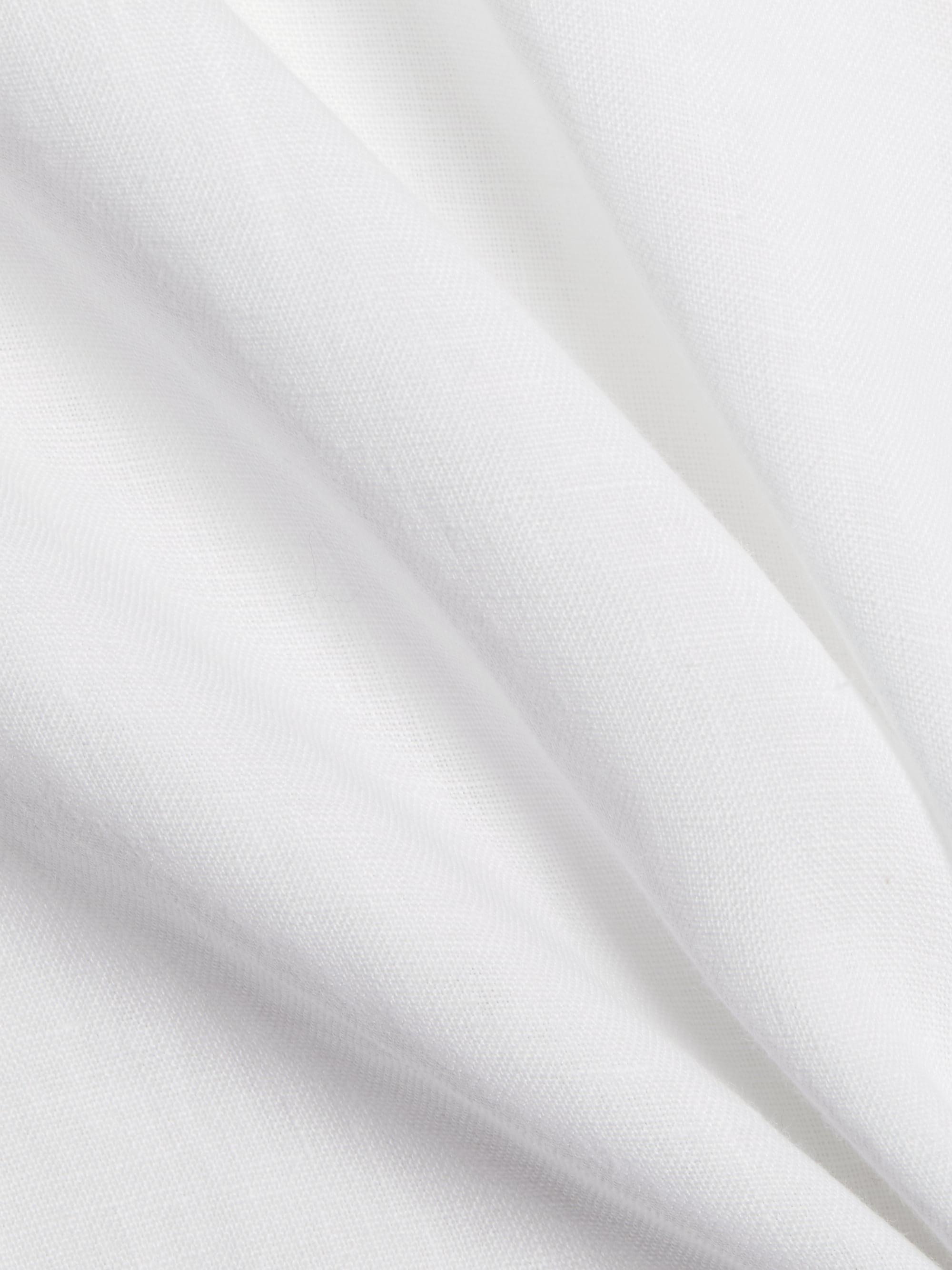 Linen Button-Front Shirt