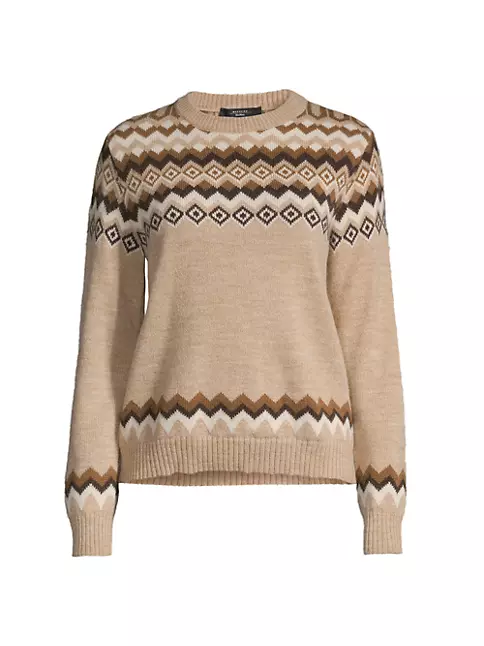Shop Weekend Max Mara Edicola Diamond Intarsia-Knit Sweater | Saks ...