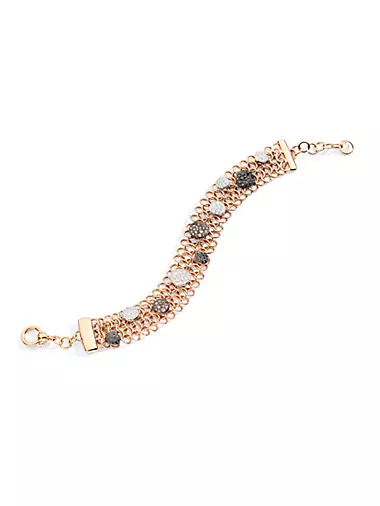 Sabbia 18K Rose Gold & 1.5 TCW Diamond Chain Bracelet