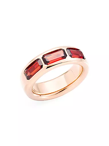 Iconica 18K Rose Gold & Garnet Ring