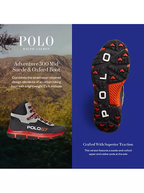 Shop Polo Ralph Lauren Adventure 300 Mid High-Top Sneakers | Saks Fifth ...