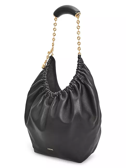 Shop LOEWE Squeeze Medium Leather Bag | Saks Fifth Avenue