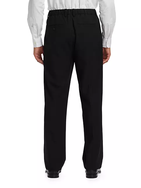 Shop Helmut Lang Flat-Front Pull-On Trousers | Saks Fifth Avenue