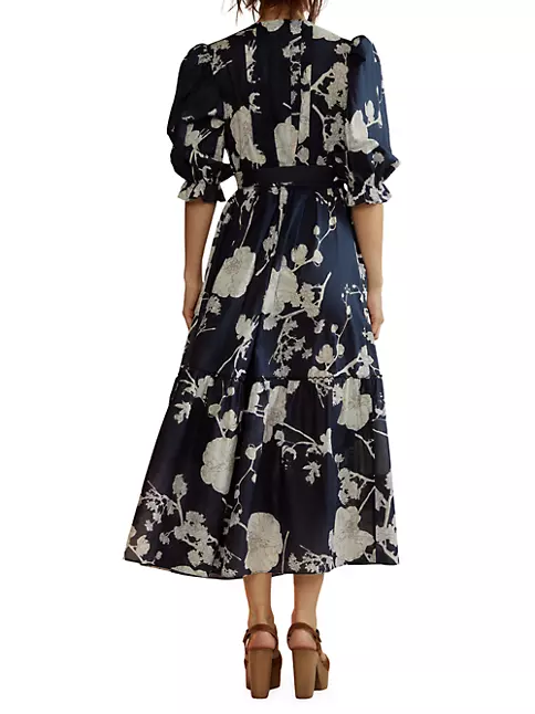 Shop Cynthia Rowley Pin-Tucked Cotton Midi-Dress | Saks Fifth Avenue