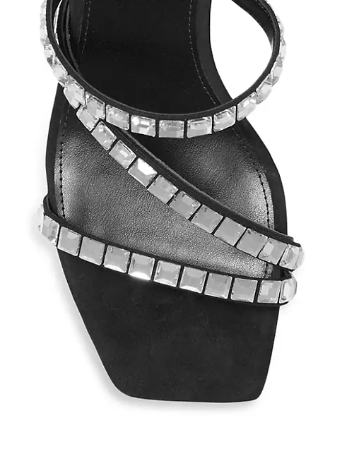 Shop MICHAEL Michael Kors Celia 50MM Crystal-Embellished Sandals | Saks ...
