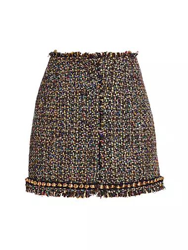 Odette Metallic Tweed Miniskirt