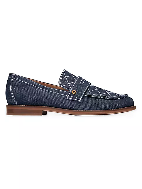 Shop Cole Haan Pinch 6MM Denim Penny Loafers | Saks Fifth Avenue