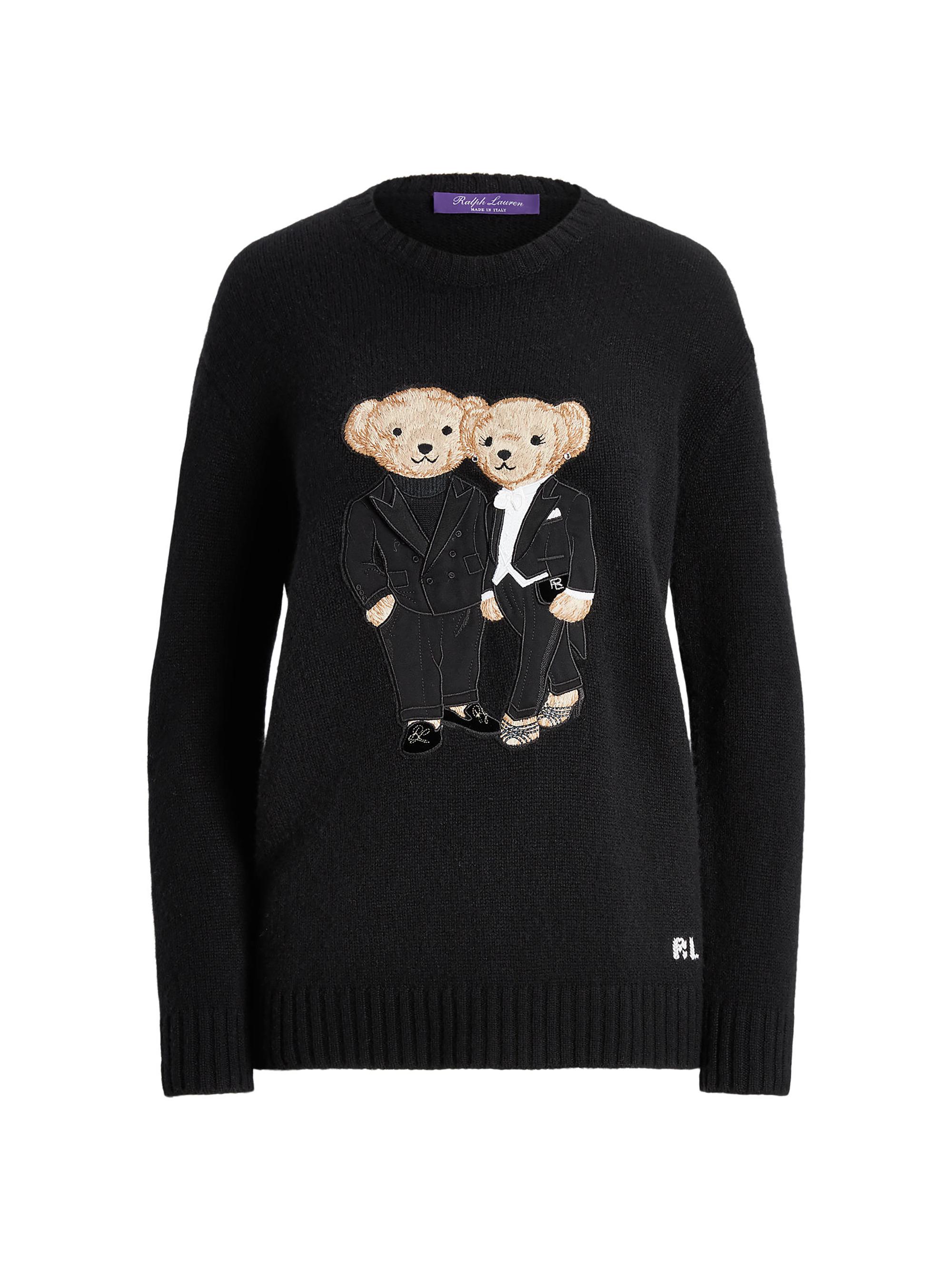 Shop Ralph Lauren Collection Tux Bears Cashmere Sweater | Saks Fifth Avenue