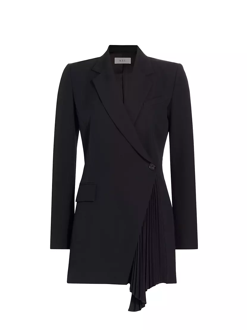 Shop A.L.C. Juliet Pleated Blazer Minidress | Saks Fifth Avenue
