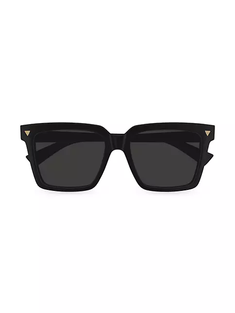 Shop Bottega Veneta Triangle Stud 55MM Sunglasses | Saks Fifth Avenue