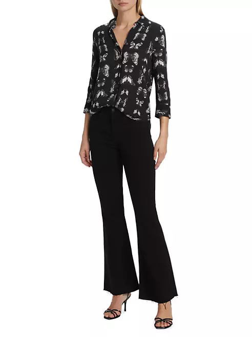 Shop L'AGENCE Camille Butterfly Print Shirt | Saks Fifth Avenue