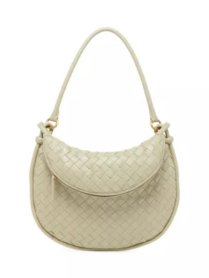 Shop Bottega Veneta Medium Gemelli Intrecciato Leather Shoulder Bag ...