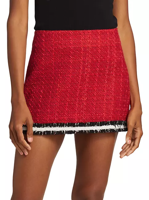 Shop Alice + Olivia Rubi Tweed Miniskirt | Saks Fifth Avenue
