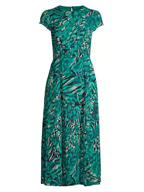 Shop Reiss Livia Printed Midi-Dress | Saks Fifth Avenue