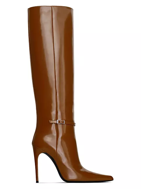 Vendome Boots In Glazed Leather