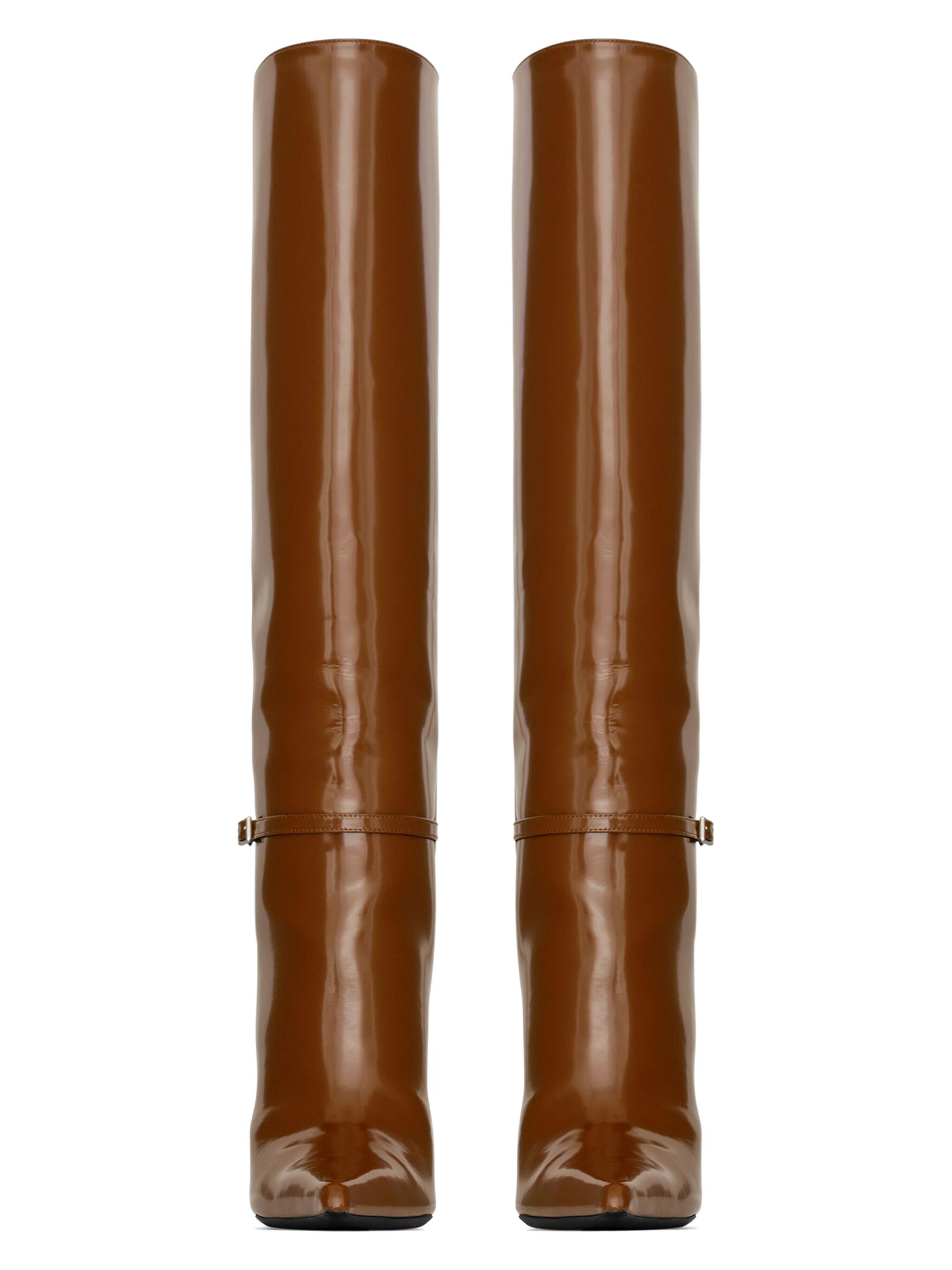 Vendome Boots In Glazed Leather