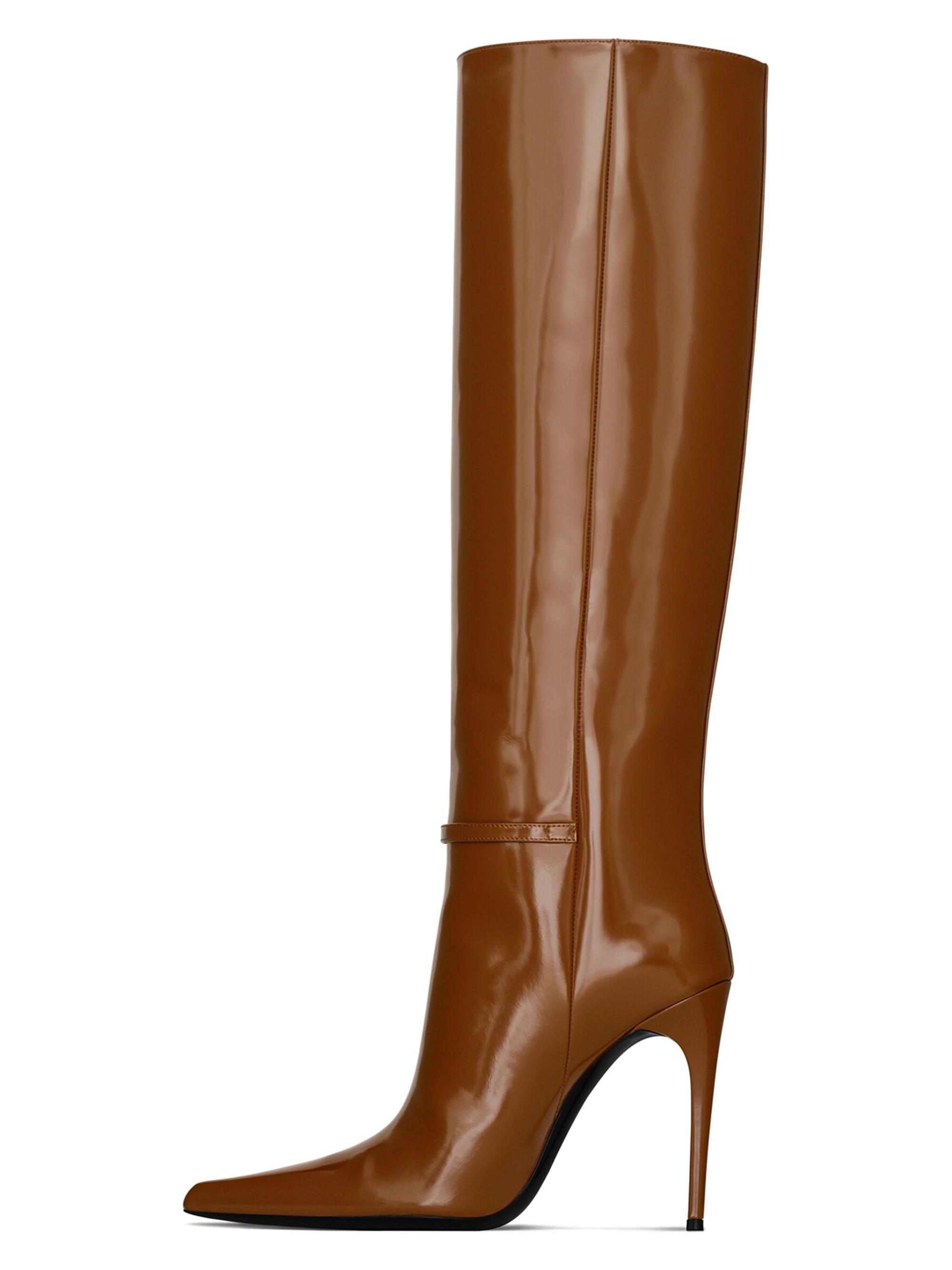 Vendome Boots In Glazed Leather