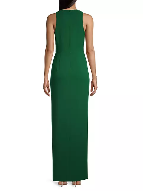 Shop Liv Foster V-neck Column Gown | Saks Fifth Avenue