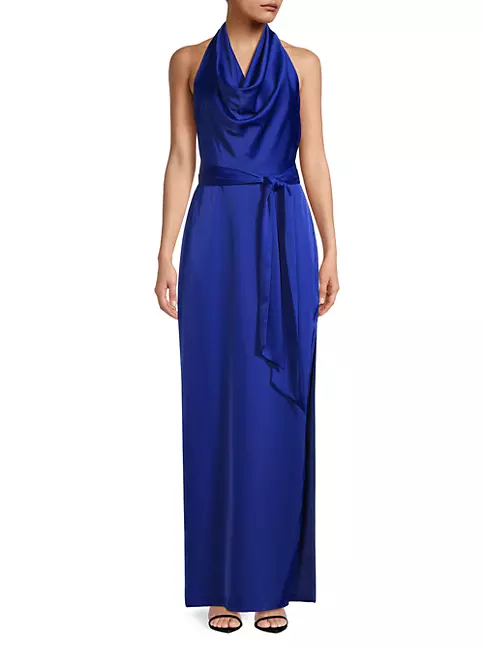 Shop Liv Foster Satin Column Gown | Saks Fifth Avenue