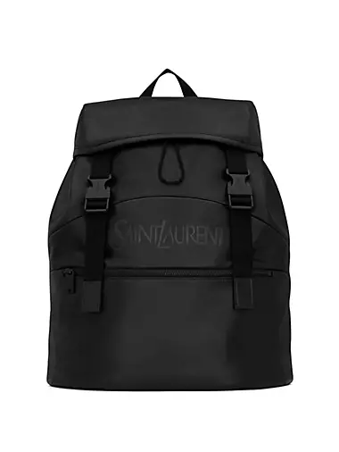 Saint Laurent City New Camera Bag in ECONYL Regenerated Nylon - Black - Men