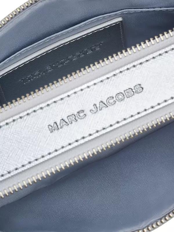 Shop Marc Jacobs The Snapshot Bicolor Leather Crossbody Bag
