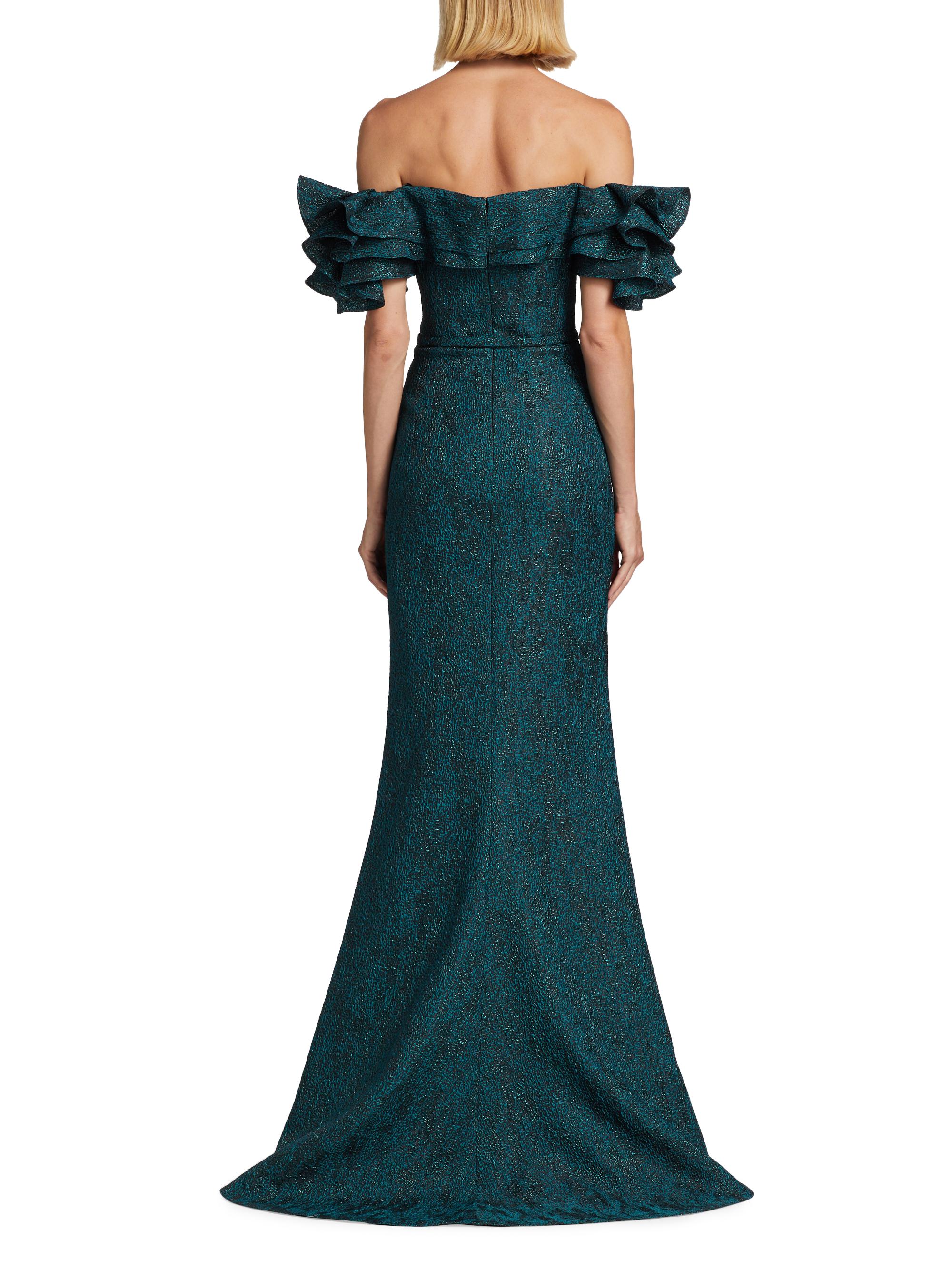 Divine Elegance: Shimmering Off-the-Shoulder Gown for Unforgettable Moments
