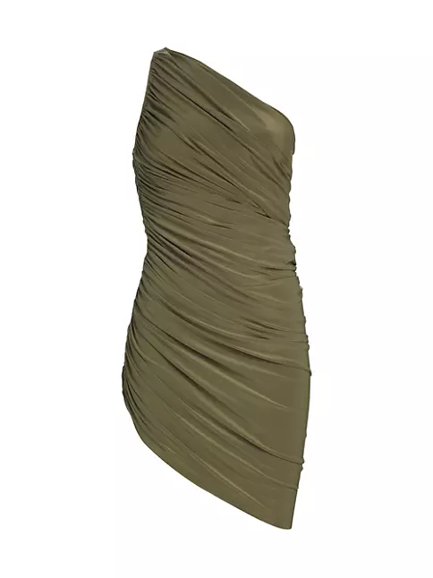 Shop Norma Kamali Diana Ruched Mini Dress | Saks Fifth Avenue