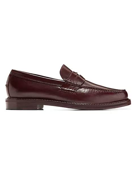 Shop Cole Haan Leather Pinch Penny Loafers | Saks Fifth Avenue