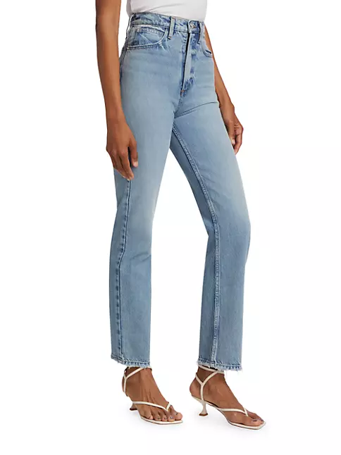 Shop Frame Le Jane Ankle Weston High-Rise Rigid Jeans | Saks Fifth Avenue