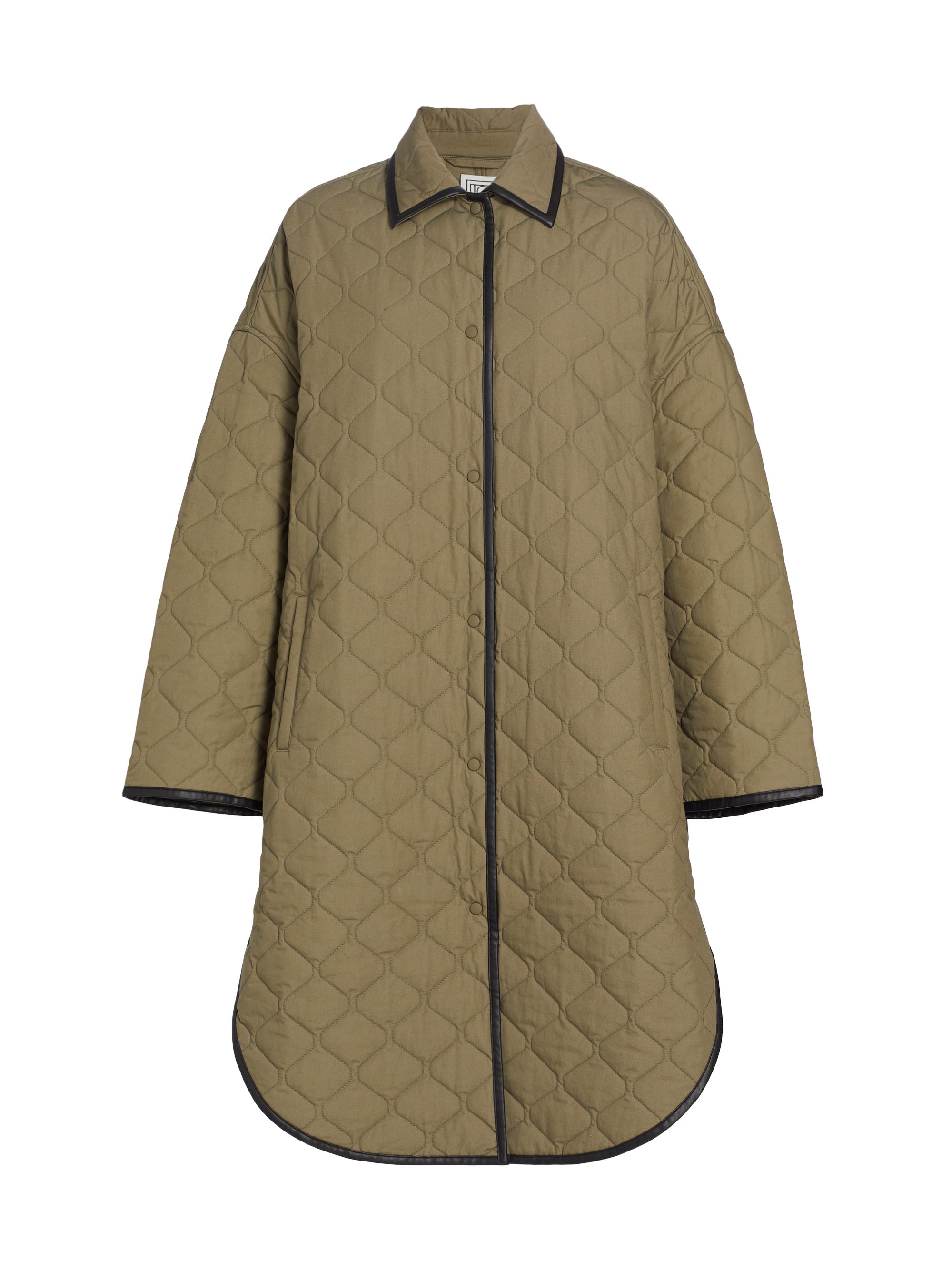 Quilted Cotton Cocoon Coat