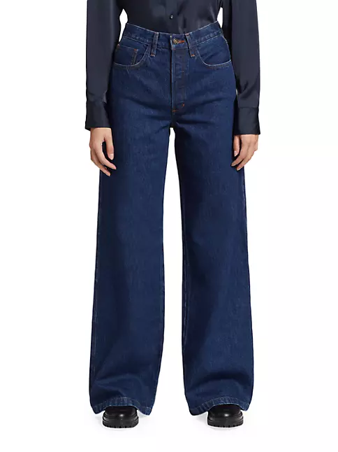 Shop Favorite Daughter Masha Wide-Leg Jeans | Saks Fifth Avenue