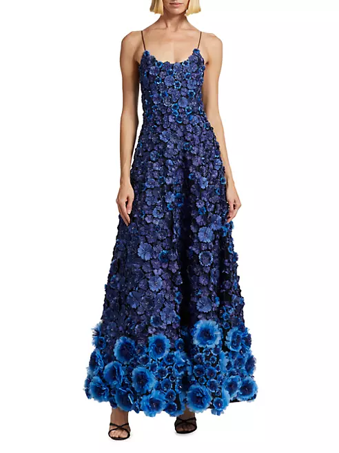 Shop Alice + Olivia Dominique Embellished Gown | Saks Fifth Avenue