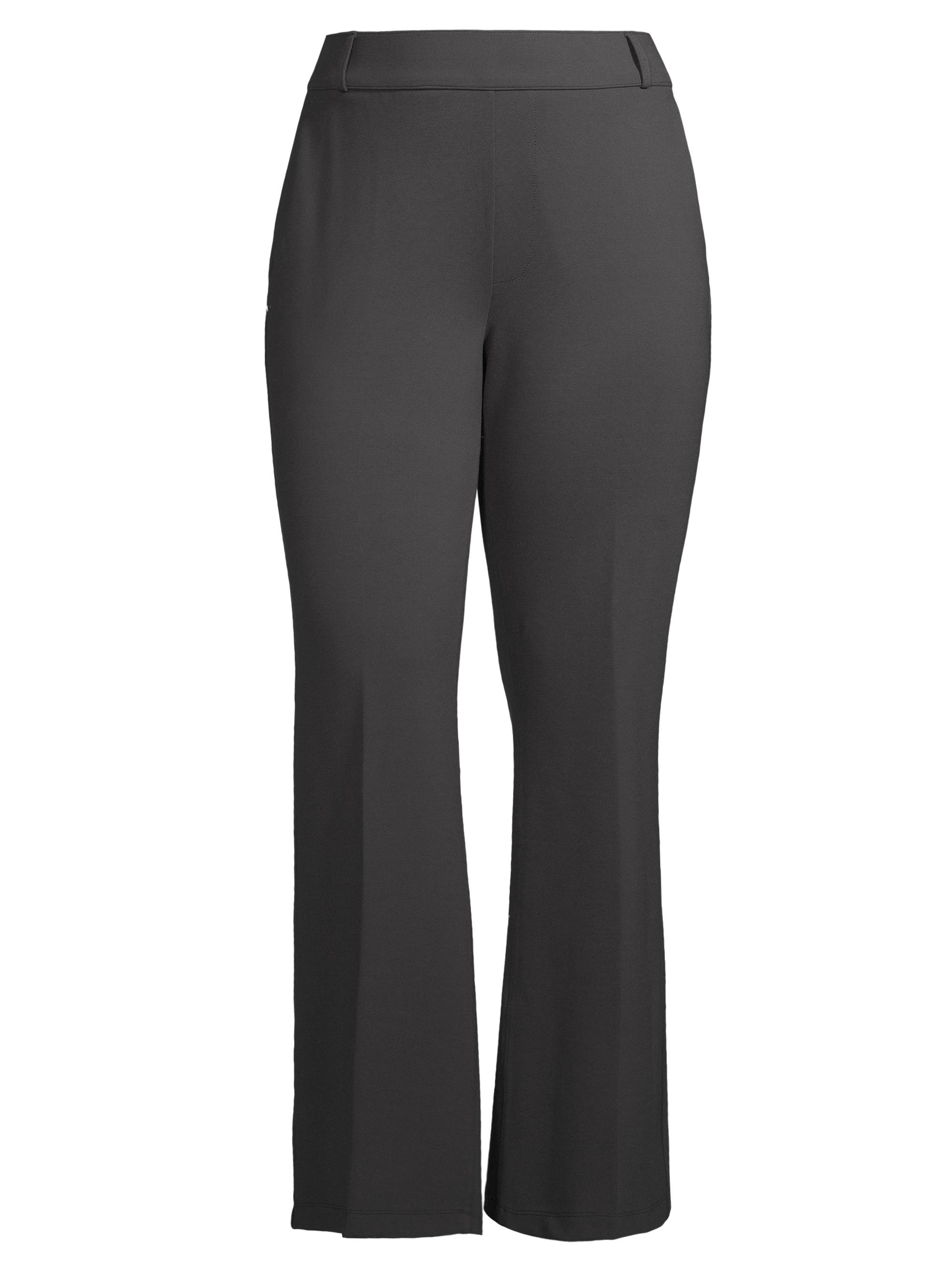 Elastic Straight-Leg Pants