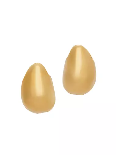 Pebble 20K-Gold-Plated Earrings