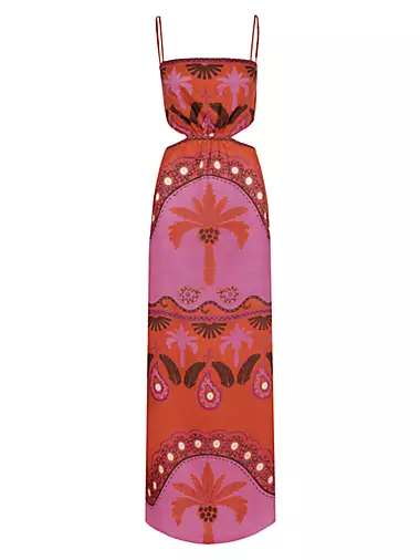 Special Wildness Printed Cotton Maxi-Dress