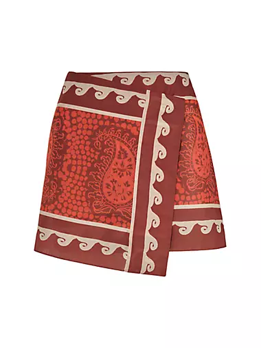 Hunting Roots Wrap Miniskirt