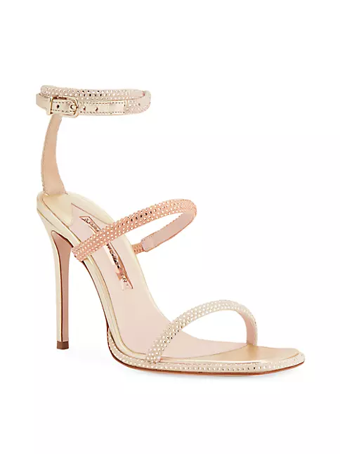 Shop Sophia Webster Callista 100MM Crystal-Embellished Sandals | Saks ...