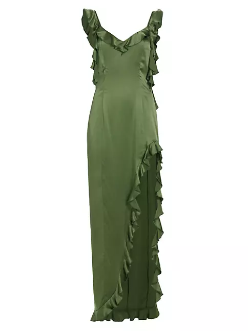Shop Amanda Uprichard Sonnet Silk Gown | Saks Fifth Avenue