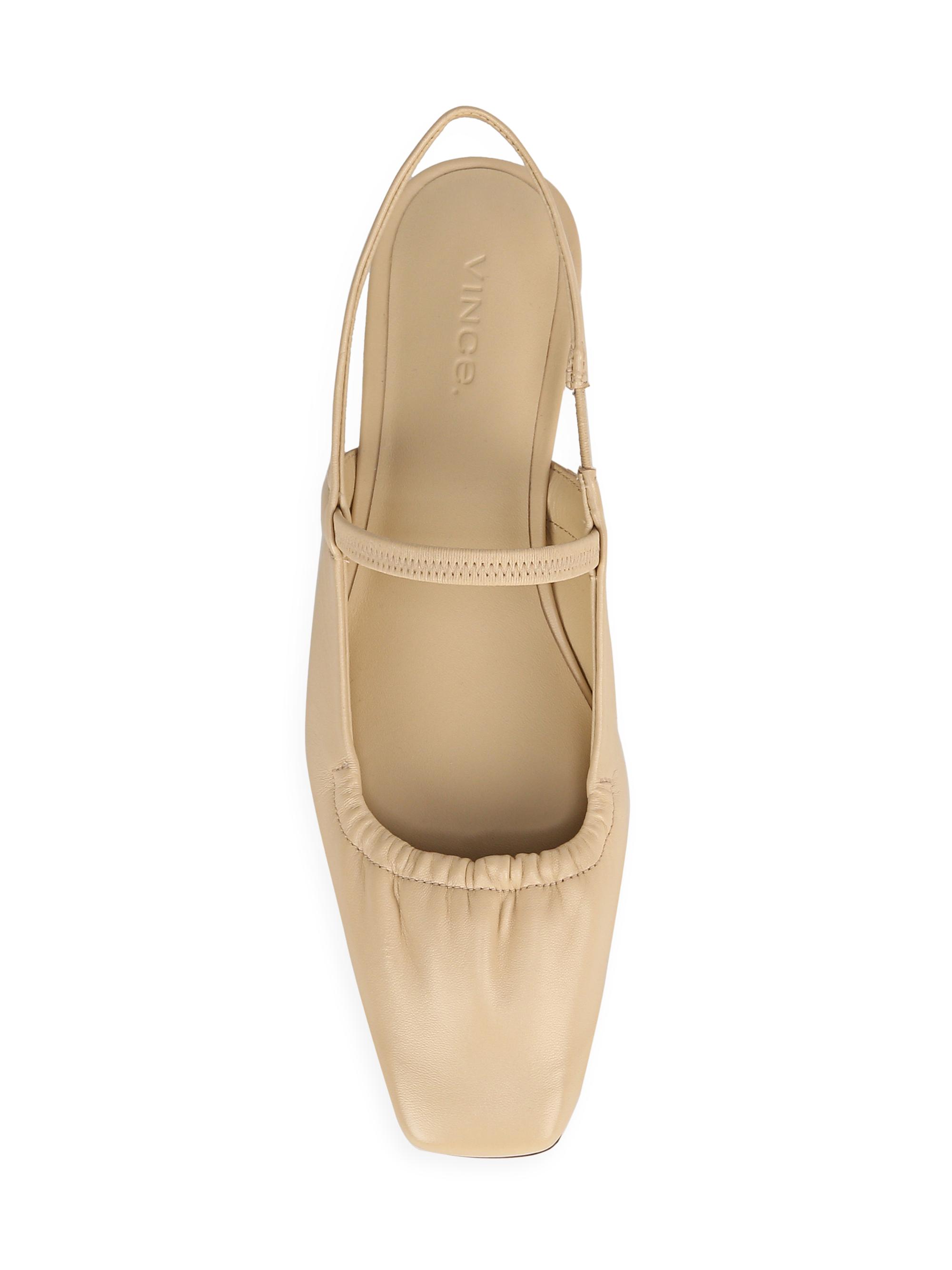 vince cadya leather slingback flats