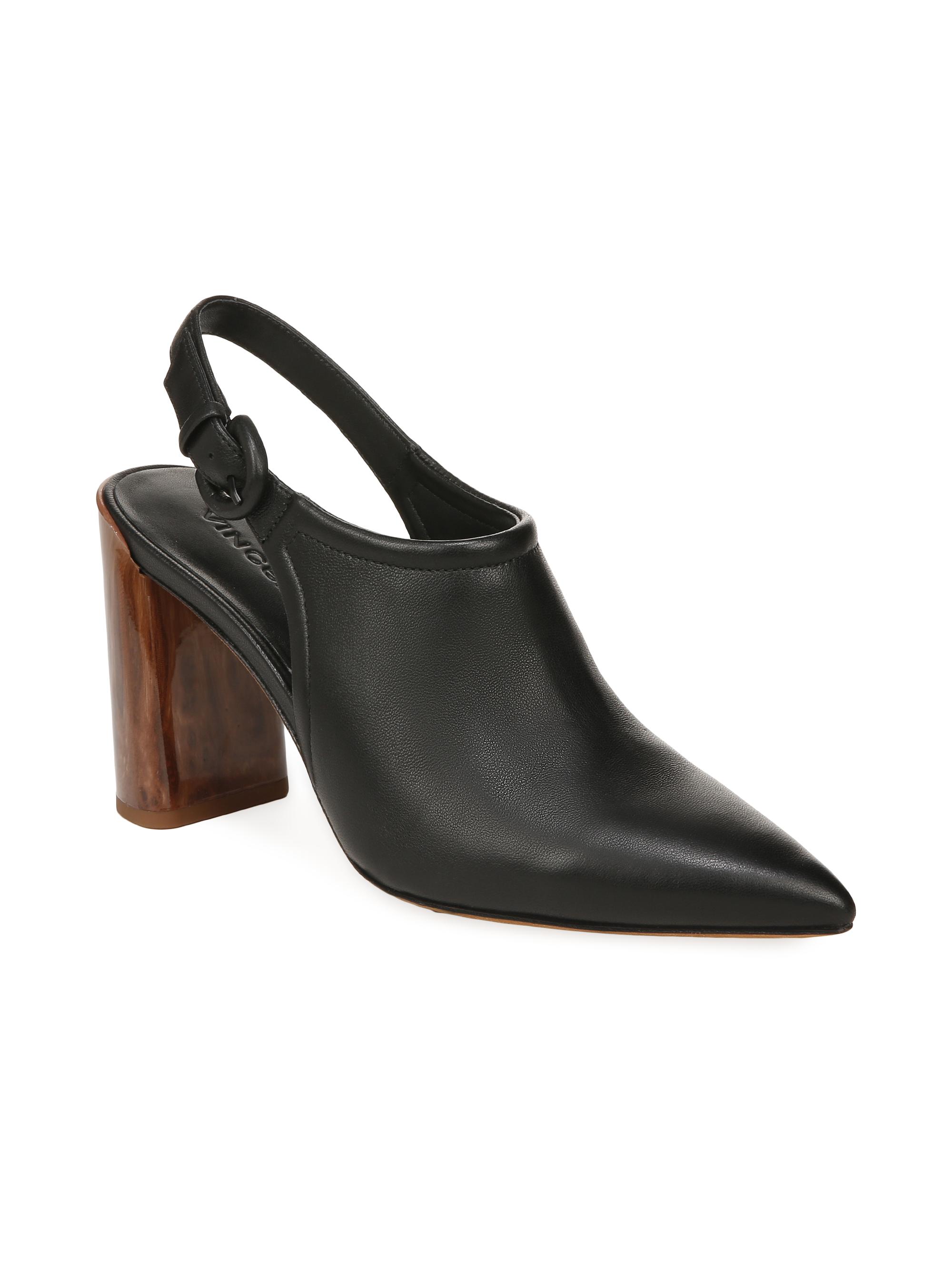 Shop Vince Pyra 95MM Leather Slingback Pumps | Saks Fifth Avenue