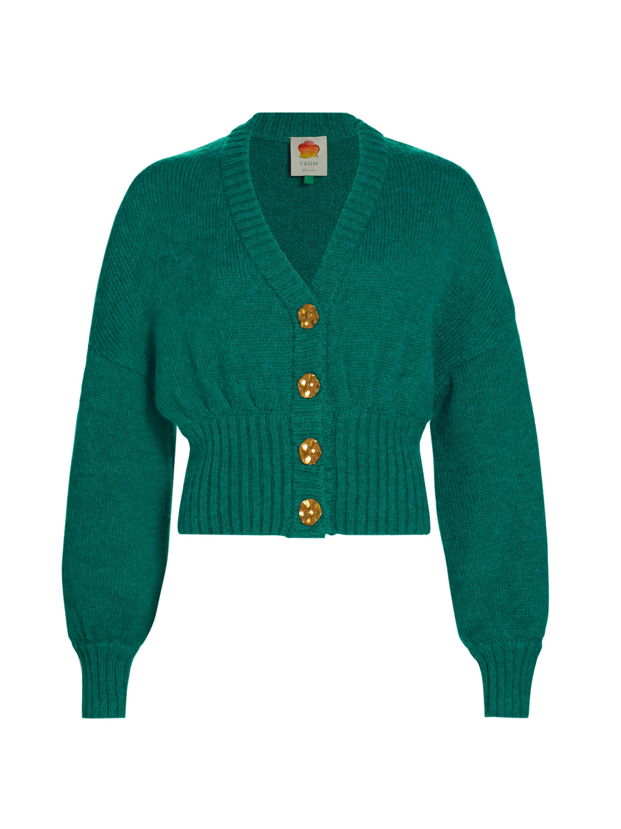 Shop Farm Rio Bubble Cropped Cardigan | Saks Fifth Avenue