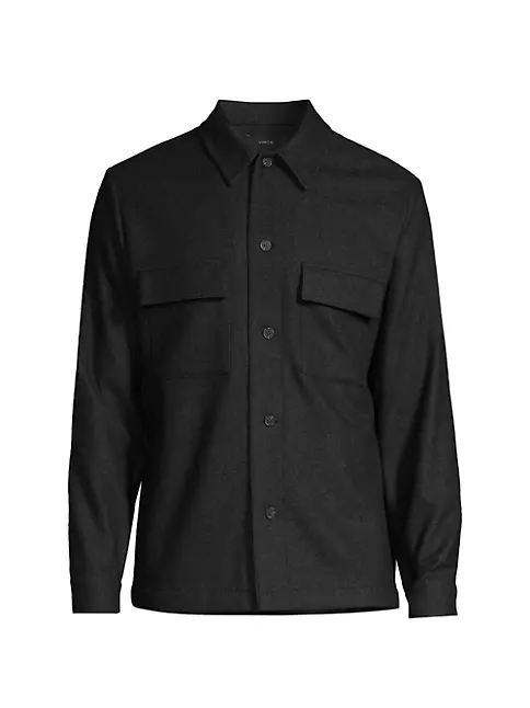 Shop Vince Splittable Wool-Blend Shirt Jacket | Saks Fifth Avenue