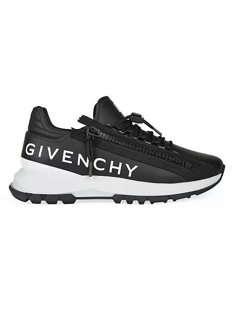 Shop Givenchy Spectre Runner Sneakers in Leather with Zip | Saks Fifth ...