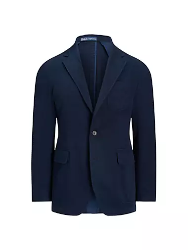 Cotton Two-Button Suit Jacket