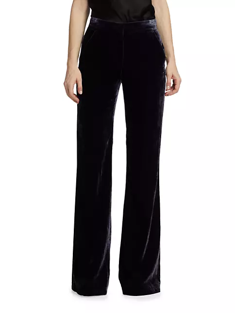 Shop Veronica Beard Lebone Velvet Pants | Saks Fifth Avenue