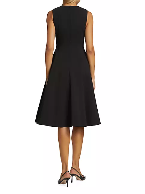 Shop Theory Sleeveless Wool-Blend Knee-Length Dress | Saks Fifth Avenue