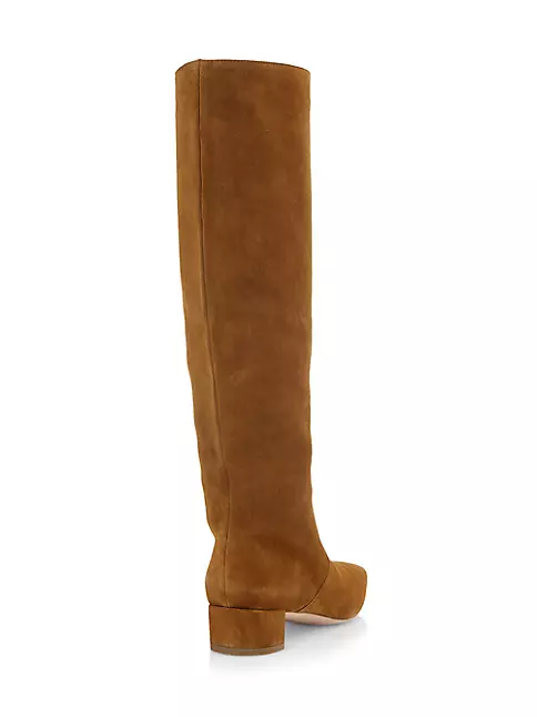 Shop Loeffler Randall Indy 36MM Suede Knee-High Boots | Saks Fifth Avenue