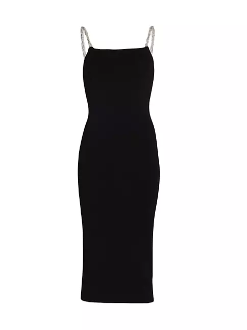 Shop Alice + Olivia Valda Embellished Jersey Dress | Saks Fifth Avenue