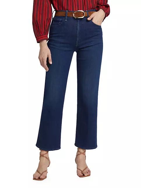 Shop Mother The Rambler High-Rise Stretch Ankle Jeans | Saks Fifth Avenue