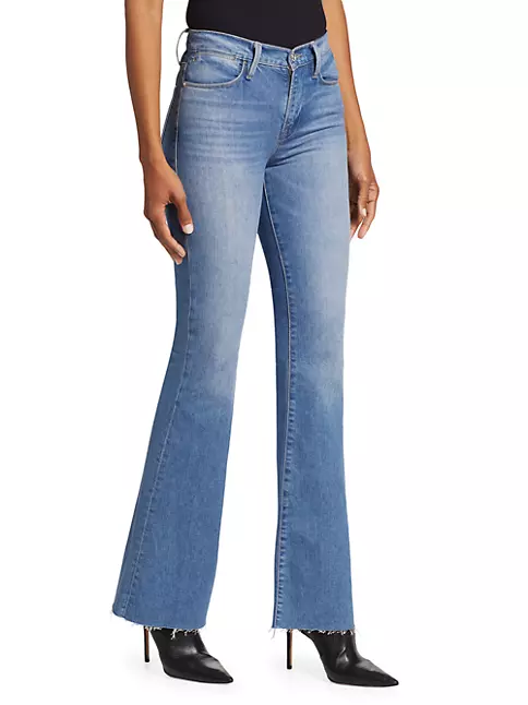 Shop Frame Le High Stretch Flare Jeans | Saks Fifth Avenue
